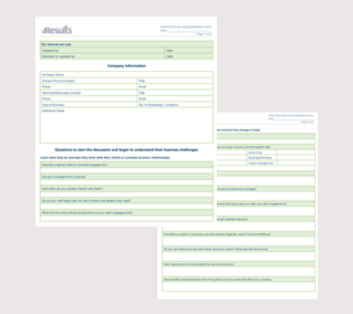 Form: Client Discovery & Qualification Form