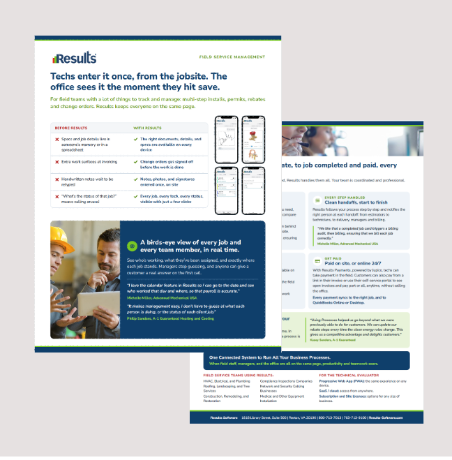 Brochure: Field Service Management